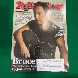 Rolling Stone Magazine with Bruce on Cover